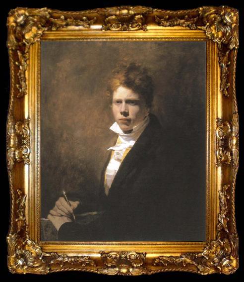 framed  Sir David Wilkie self portrait, ta009-2